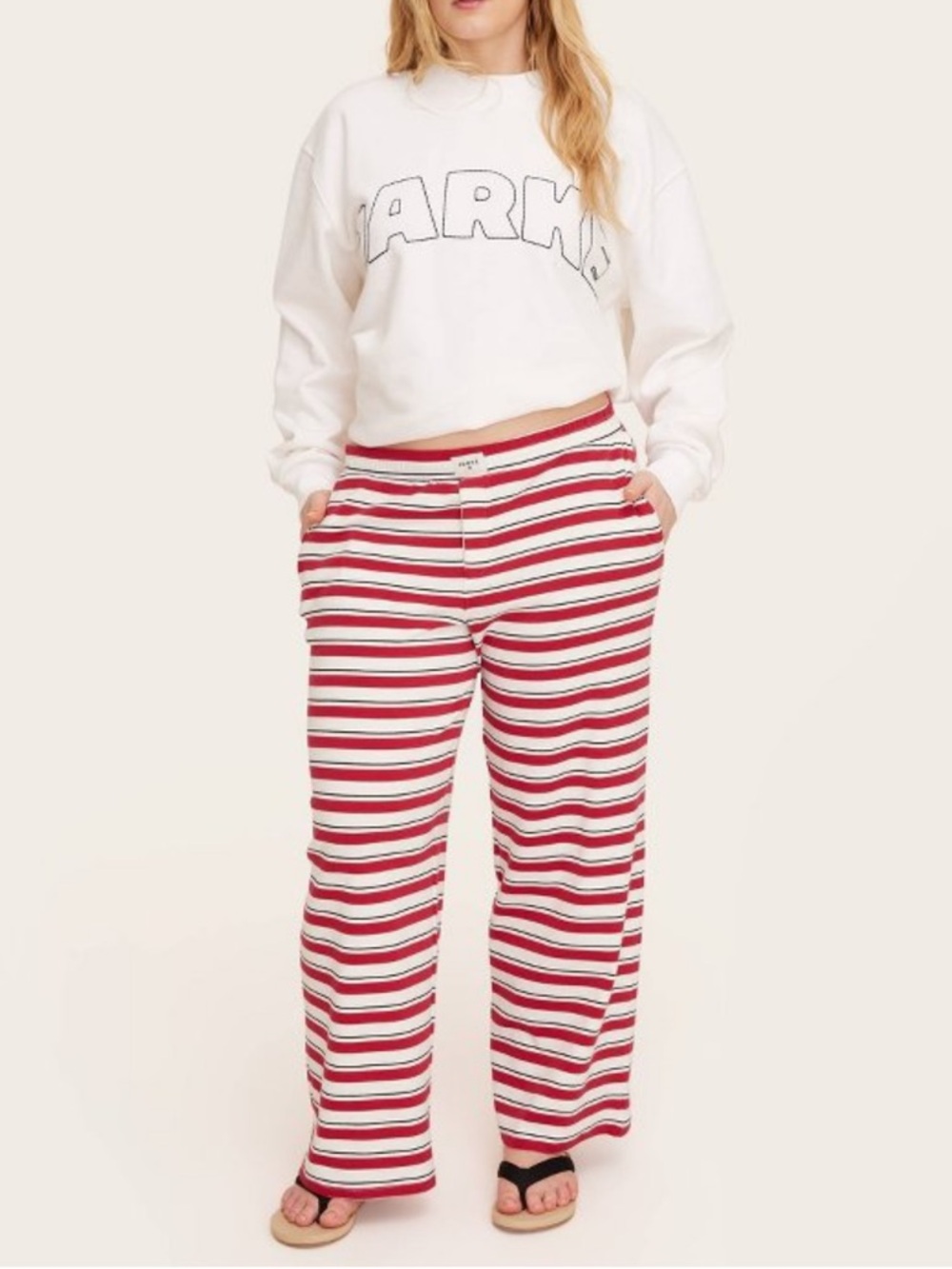Parke x Target Boxer Striped Pants Red Large